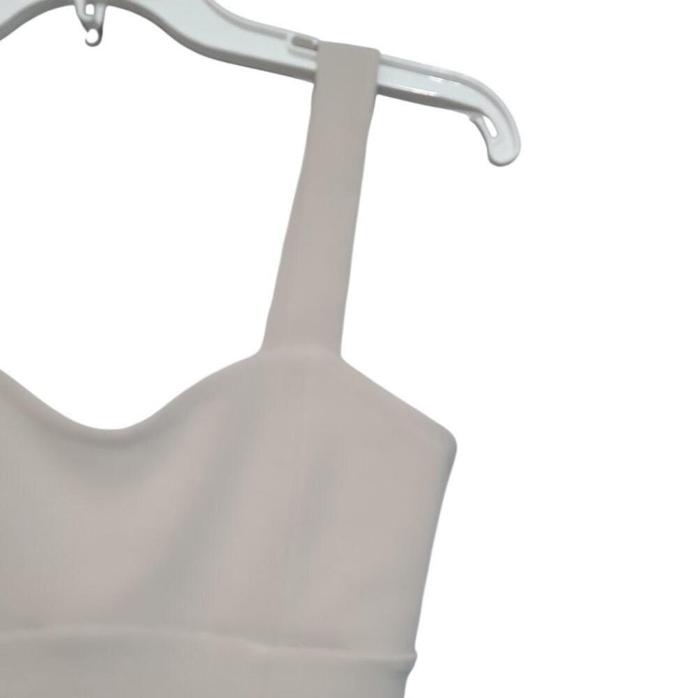 Abercrombie & Fitch Corset Tank Bodysuit Tan XS Structured Seaming - Picture 4 of 5